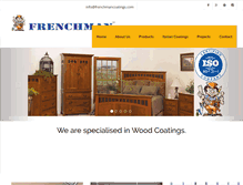 Tablet Screenshot of frenchmancoatings.com